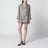Shorts aus Seidentwill mit GG-Print in Beige