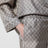 Shorts aus Seidentwill mit GG-Print in Beige