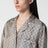 Camicia in twill di seta con stampa GG beige