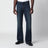 Baumwoll-Denimhose mit Webband in Blau