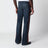 Baumwoll-Denimhose mit Webband in Blau