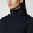 Felpa con zip in jersey di cotone a coste blu