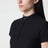 T-shirt in jersey jacquard GG con mezza zip nera