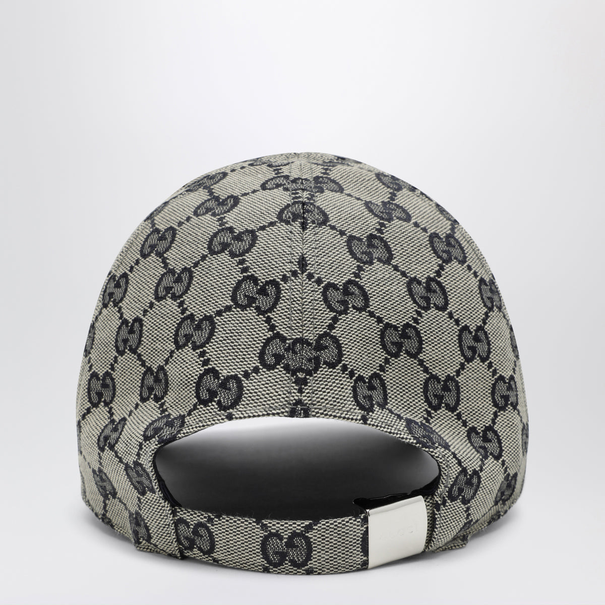 Cappellino da baseball blu in tela di cotone GG