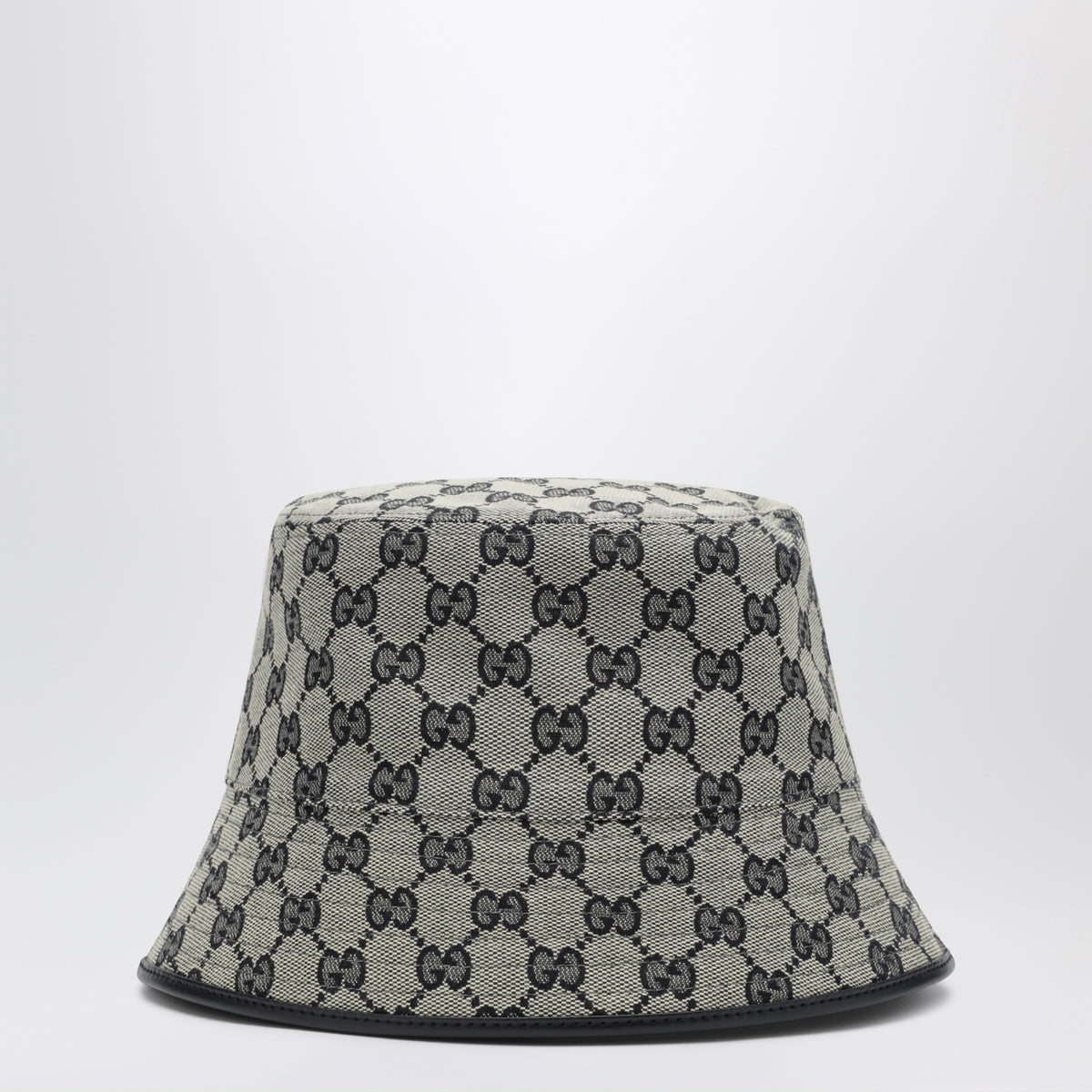 GG bucket hat in blue cotton canvas