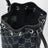 Mini borsa a secchiello in denim GG délavé blu
