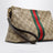 Small GG pouch with Web ribbon