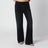 Gerade Jeans aus Stretch-Baumwolldenim in Schwarz
