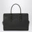 Small Barbara tote bag in espresso woven leather