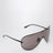 Lunettes de soleil masque en métal noires