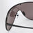 Lunettes de soleil masque en métal noires