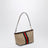 Kleine Pouch aus sandbeigem GG-Gewebe mit Web-Streifen
