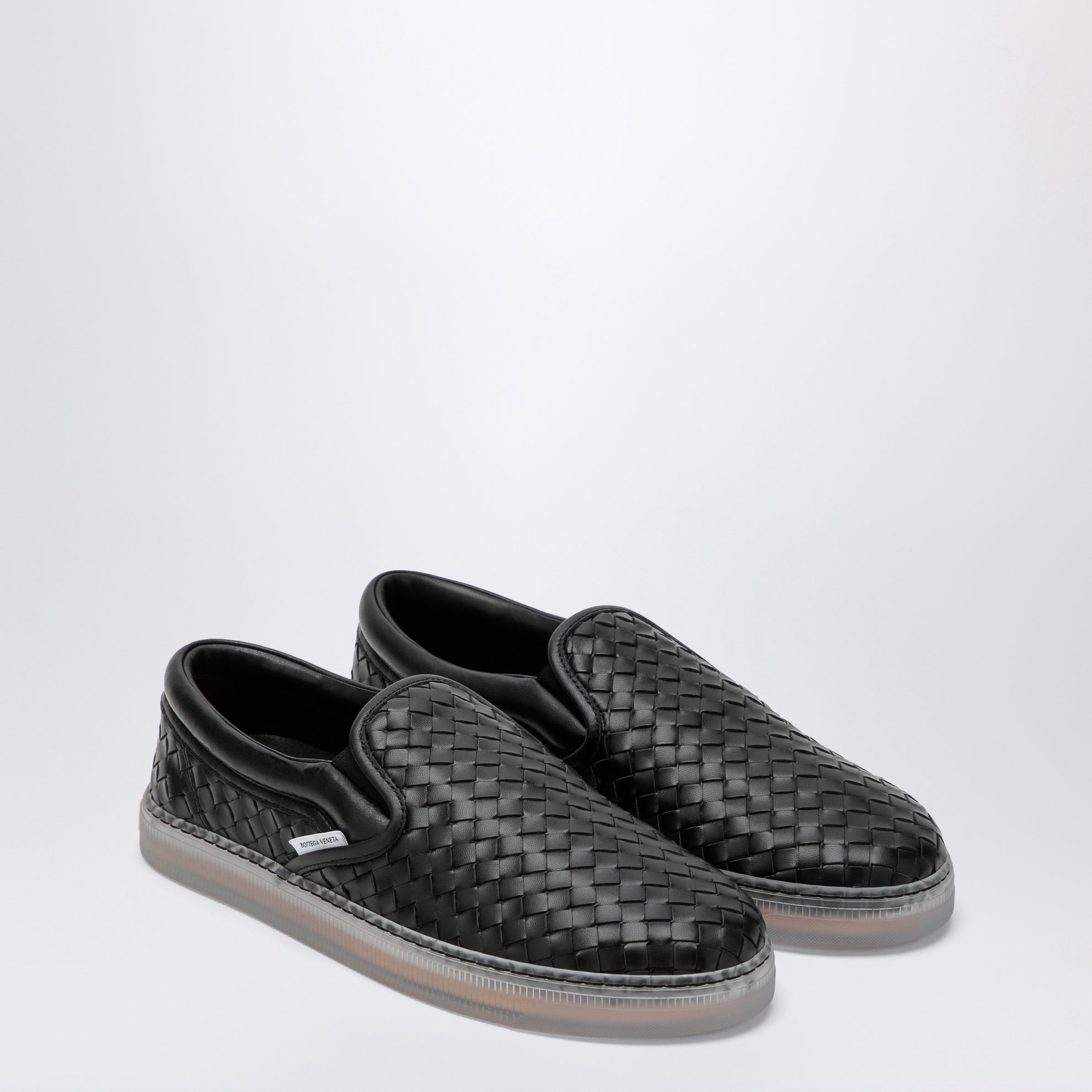 Baskets slip-on Serena en cuir noir