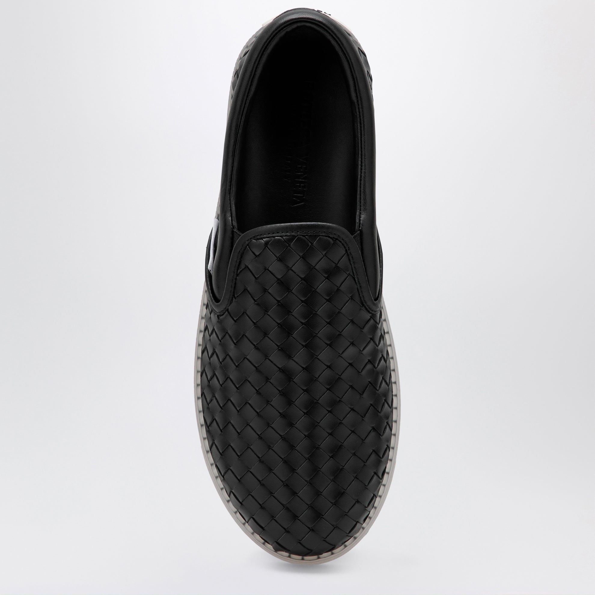 Baskets slip-on Serena en cuir noir
