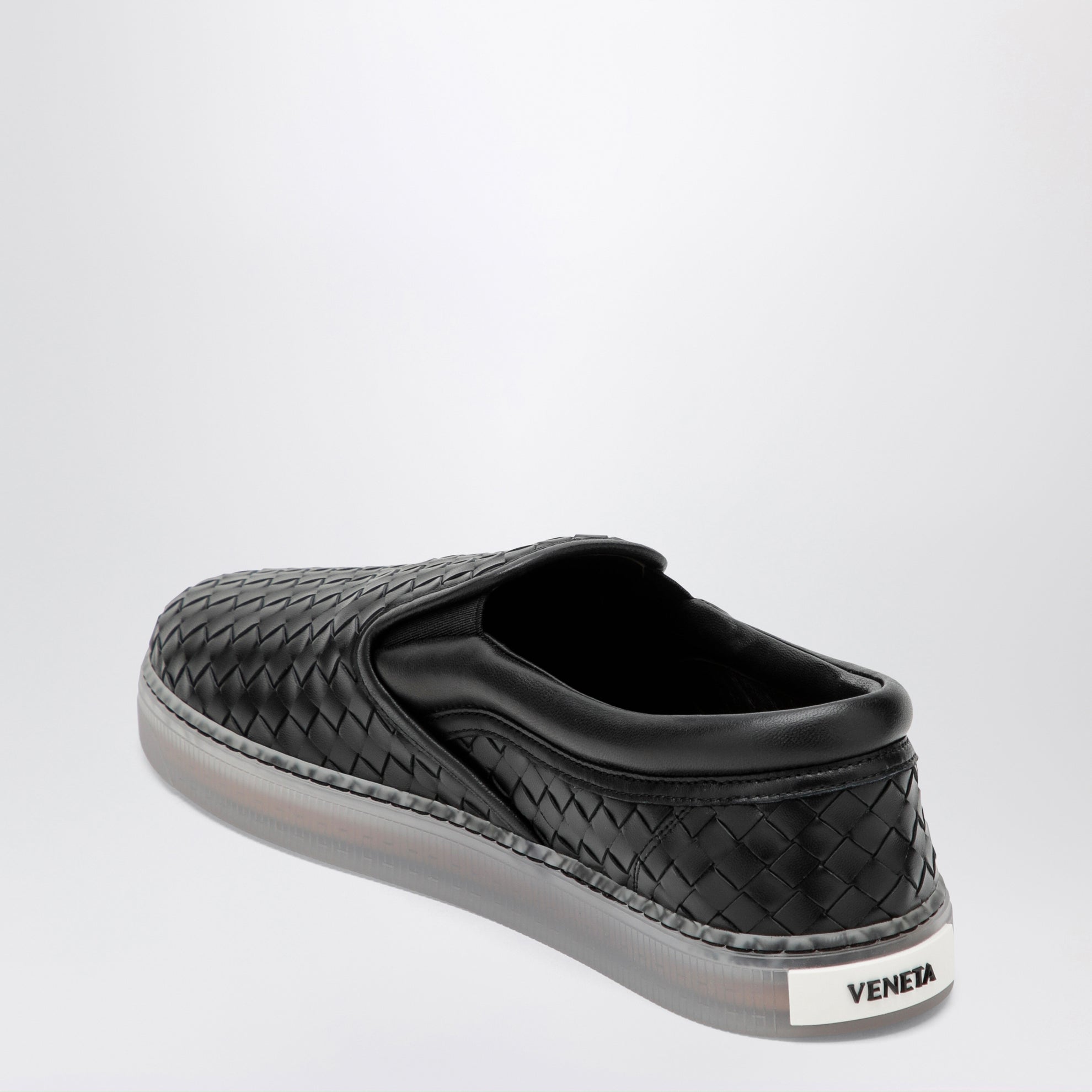 Baskets slip-on Serena en cuir noir