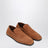 Slipper Palazzo in suede Intrecciato marrone chiaro
