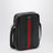 Tasche aus schwarzem Leder mit Web-Detail