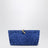 Andiamo Pouch aus Intrecciato-Veloursleder in Blue Royal
