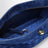Andiamo pouch in Blue Royal Intrecciato suede