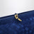 Andiamo pouch in Blue Royal Intrecciato suede