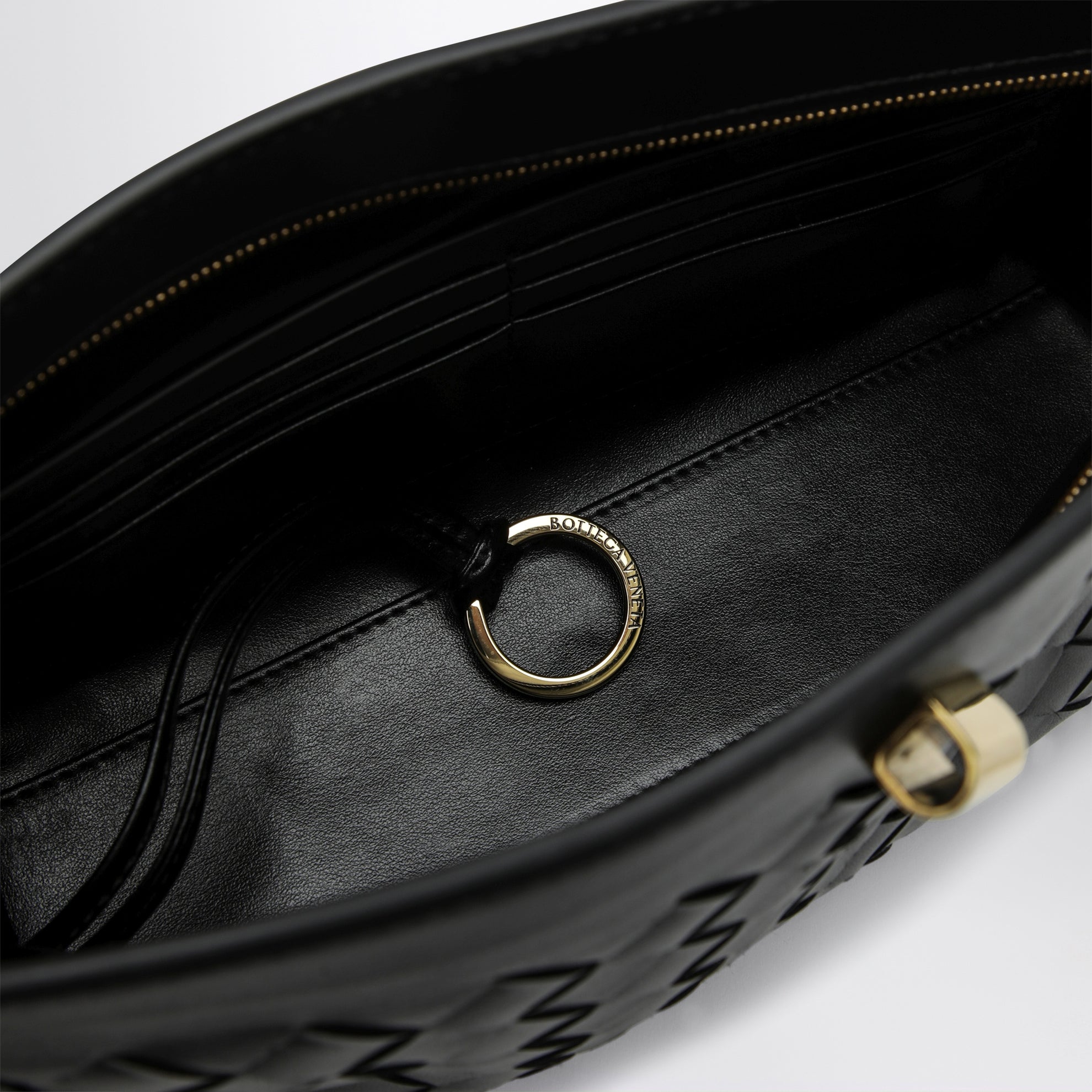 Pochette Andiamo en cuir nappa noir