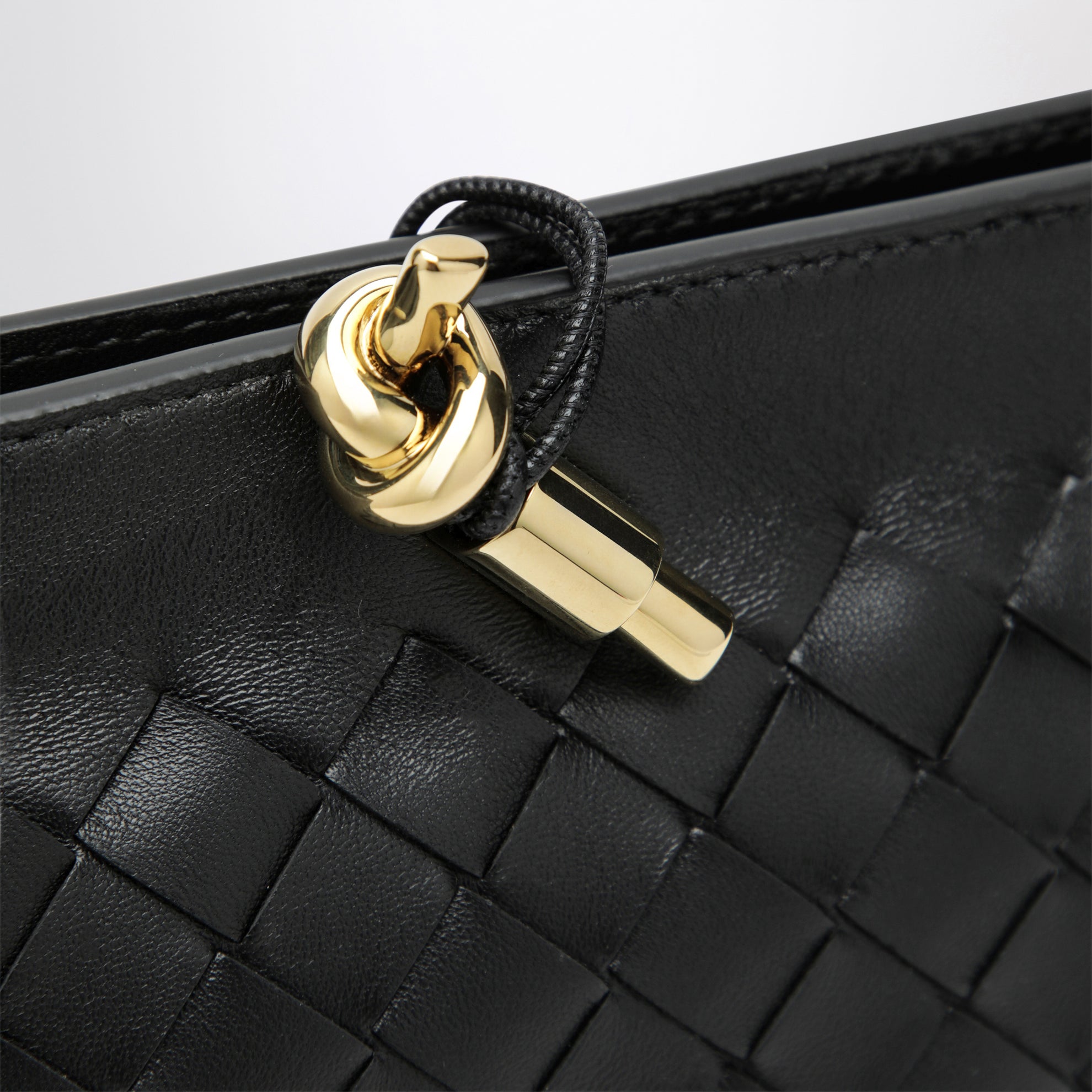 Pochette Andiamo en cuir nappa noir