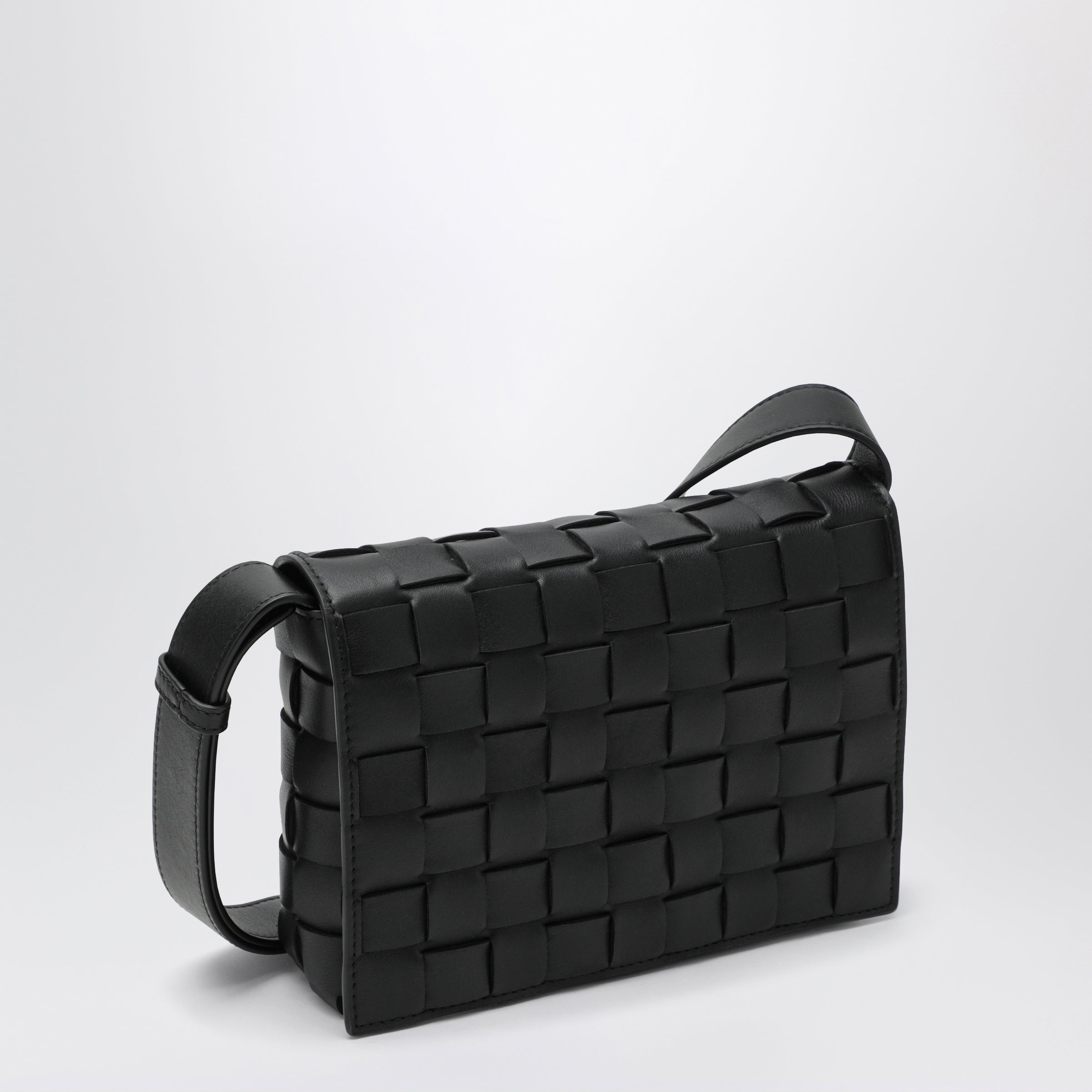 Bottega Veneta Orto intrecciato calf leather messenger bag in