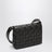 Sac messenger Orto en cuir de veau tressé Espresso