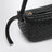 Black Nodo shoulder bag in nappa leather