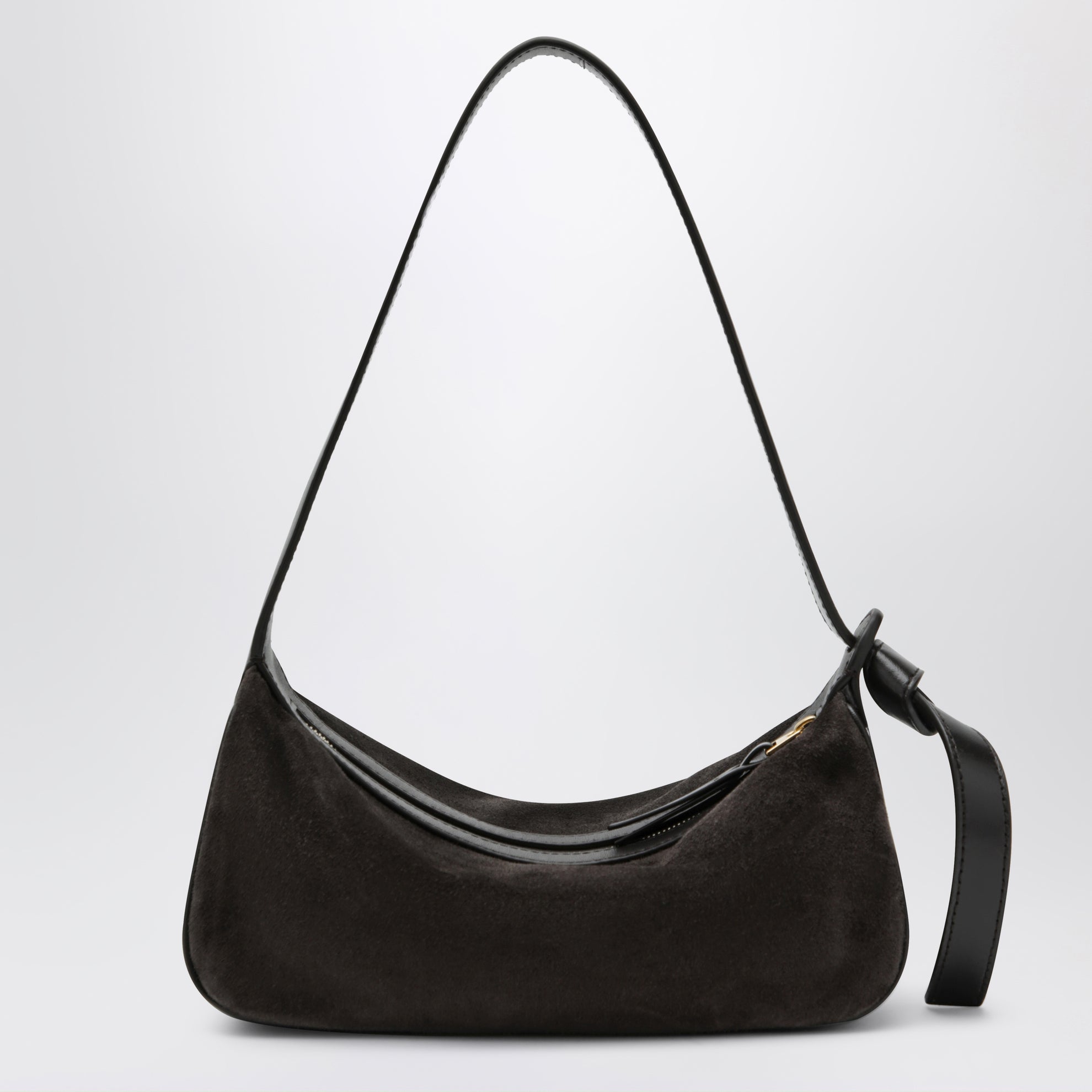 Sac à épaule Nodo tressé en cuir de veau espresso