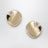 Geometric earrings in silver with gold finish