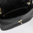 Borsa a spalla Madison nera in Intrecciato