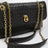 Schultertasche Madison aus Lammleder in Espresso