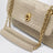 Borsa a spalla Madison in pelle intrecciata écru