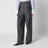 Grey mélange pinstripe trousers in mohair wool