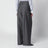 Grey mélange pinstripe trousers in mohair wool