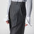 Grey mélange pinstripe trousers in mohair wool