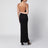 Abito maxi Cassandre nero in viscosa