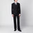 Black double-breasted suit in wool