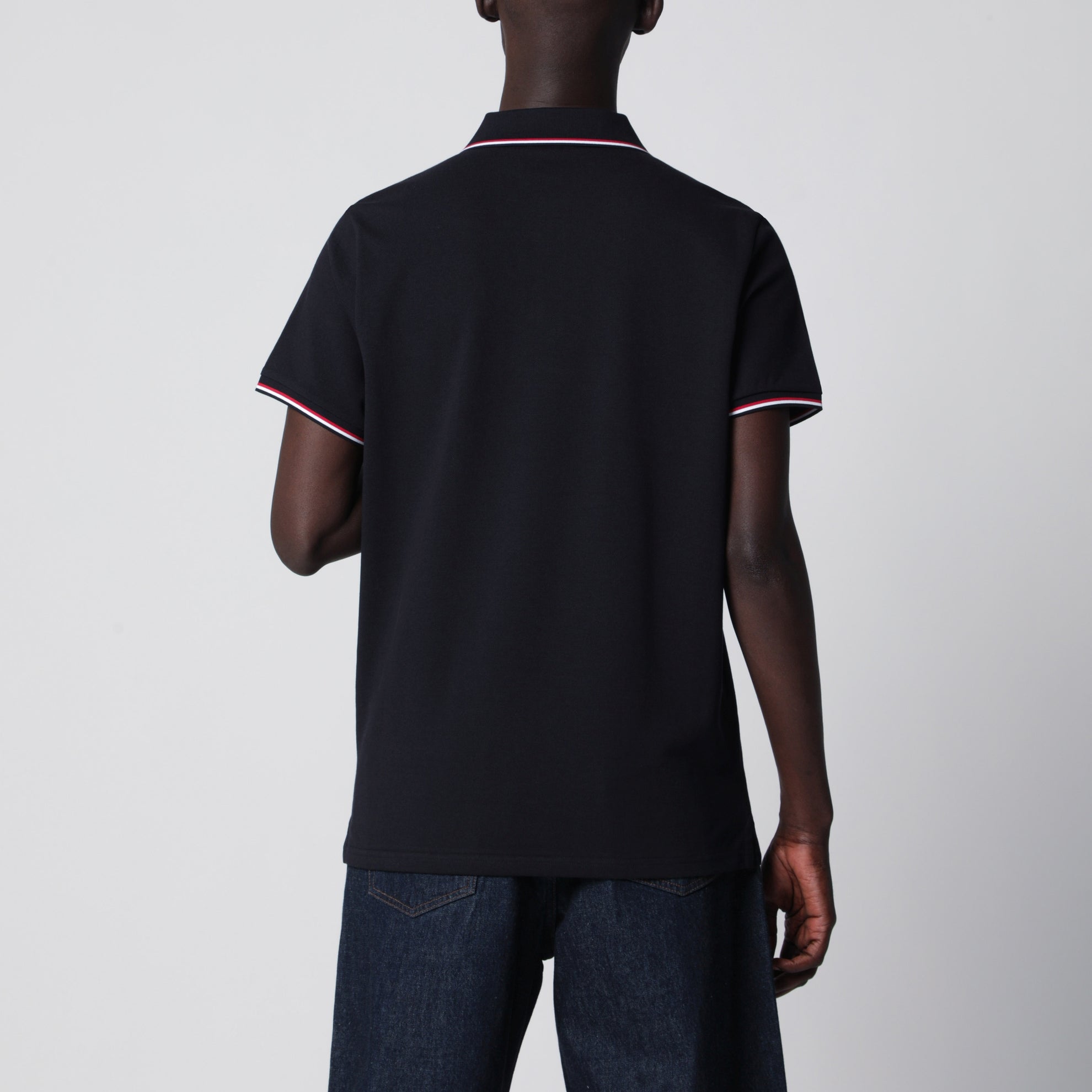 Polo a manica corta blu navy