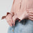 Chemise rose en soie