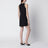 Short embroidered crepe couture dress