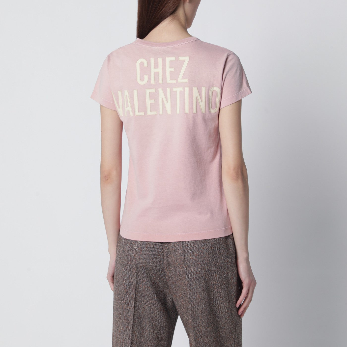 VALENTINO ピンク ロゴTシャツ Valentino Pink Panther Lady T-shirt | TheDoubleF