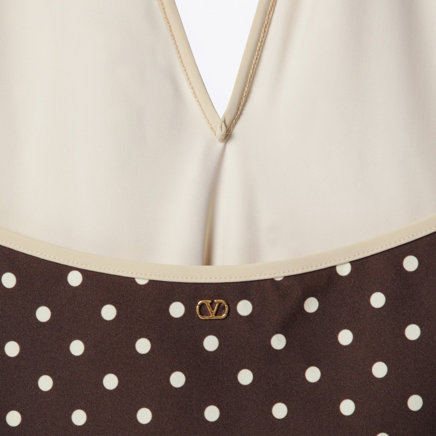 Costume da bagno marrone con motivo Plusdepois