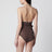 Costume da bagno marrone con motivo Plusdepois