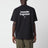 T-shirt con logo nera in cotone