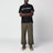 Black cotton T-shirt with logo
