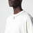 T-shirt avorio in cotone con logo e coordinate