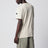 Light beige crewneck T-shirt with logo