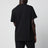 T-shirt con logo in jersey di cotone nera